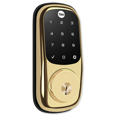 Yale Wi-Fi Assure Lock Touchscreen Deadbolt, Lifetime Brass