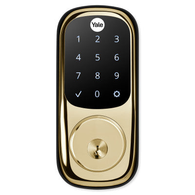 Yale Touchscreen Deadbolt Assure Lock®, Standalone (No Smart Module), Lifetime Brass