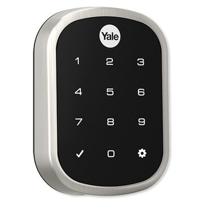 Yale Key-Free Touchscreen Deadbolt Assure Lock® SL, Connected by August, Satin Nickel