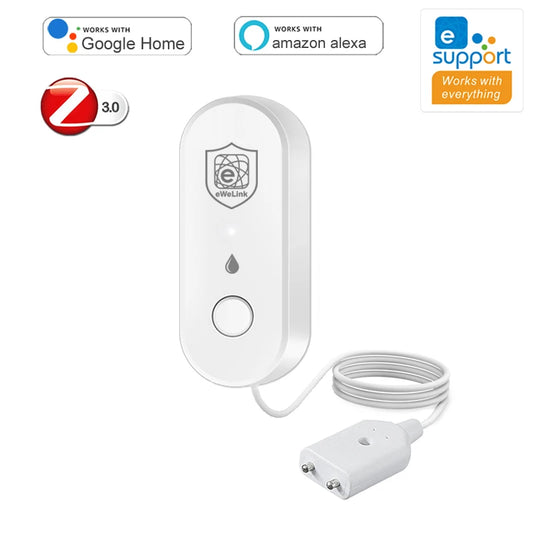 Zigbee Water Leakage Sensor Ewelink App Control Flood Overflow Leak Detector Kitchen Smart Home Security Alarm Work with Gateway
