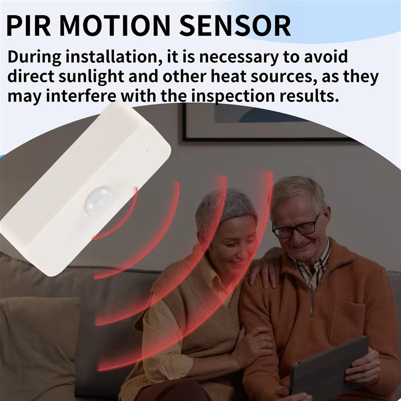 3Cgro-Tuya Zigbee Smart PIR Sensor Human Body Infrared Motion Detector Home Security Scene Linkage Automation Battery Power