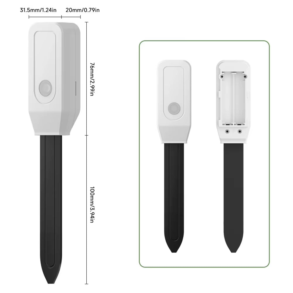 Soil Temperature and Humidity Meter Sensor with for Zigbee for Tuya for Garden Plants and Vegetable Patch Care