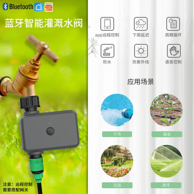 MOES Zigbee Smart Sprinkler Water Timer with 1 Outlet Rain Delay Filter Programmable Irrigation Timer Support Alexa Google Home