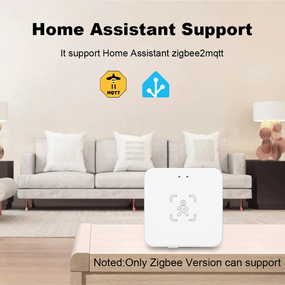 24G Zigbee Human Presence Detector Smart Human Body PIR Sensor Radar Detectormotion Sensors Support Home Assistant