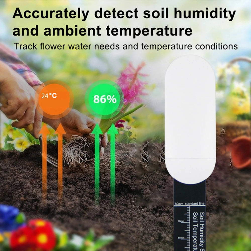 Smart Zigbee Soil Tester Humidity Sensor Tuya APP Real-Time Monitoring Plant Monitor Detector Garden Thermo Hygrometer