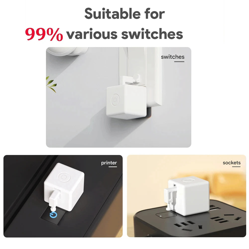 Type-C Rechargeable Tuya Zigbee Smart Touch Fingerbot plus 5V Robot Button Pusher Arm Switch Support Alexa Google Home Alice
