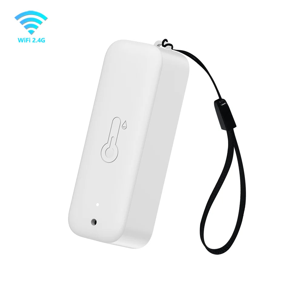 Tuya Zigbee/Wifi Outdoor Temperature Humidity Sensor Thermometer Smart Life Work Google Assistant ,IP65 Waterproof+Hanging Rope