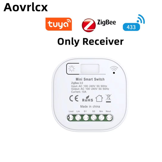 Tuya Zigbee Self Powered Diy Whole House Smart Switch No Battery Waterproof Wireless Remote Control Kinetic Switches Set