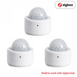 Tuya Zigbee 3.0 PIR Motion Sensor Smart Human Body Sensor Smart Bulb Linkage Work with Home Assistant Zigbee2Mqtt Ewelink