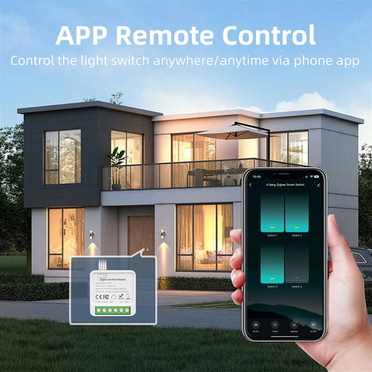 NEW 2-Way On/Off Switch Graffiti Smart Zigbee Smart 2-Way On/Off Switch Mini Concealed Box Switch