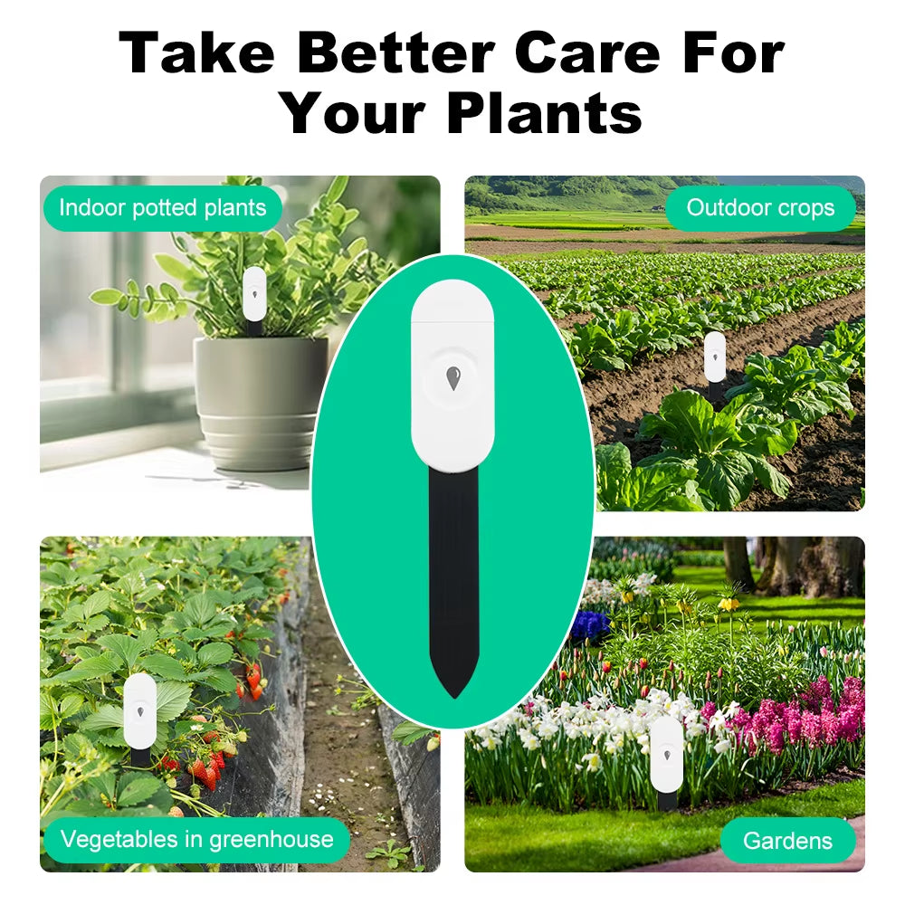 Zigbee 3.0 Intelligent Soil Moisture Detector Soil Temperature and Humidity Sensor Voice Compatible with 2MQTT High Sensitivity