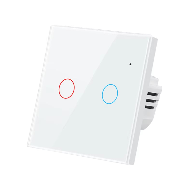 1 2 3 4 Gang Tuya Zigbee Smart Light 2-Way Control Touch Wall Switch With/No Neutral Wire Smart Life via Alexa Google Home Alice