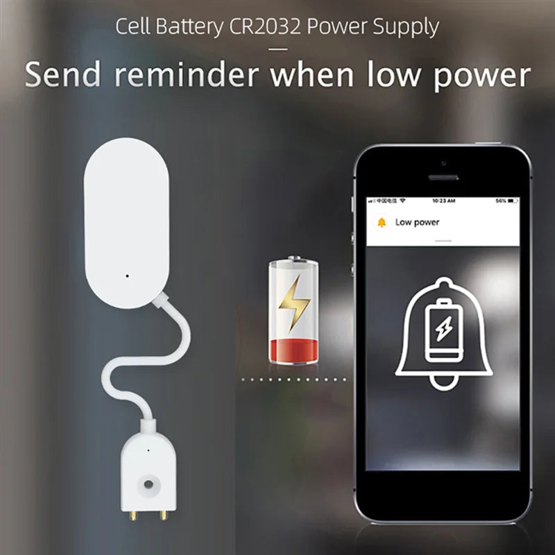 B29C-Tuya Zigbee Leak Sensor Water Leakage Detector Leakage Sensor Water Sensor Prevent Water Leakage for Smart Home