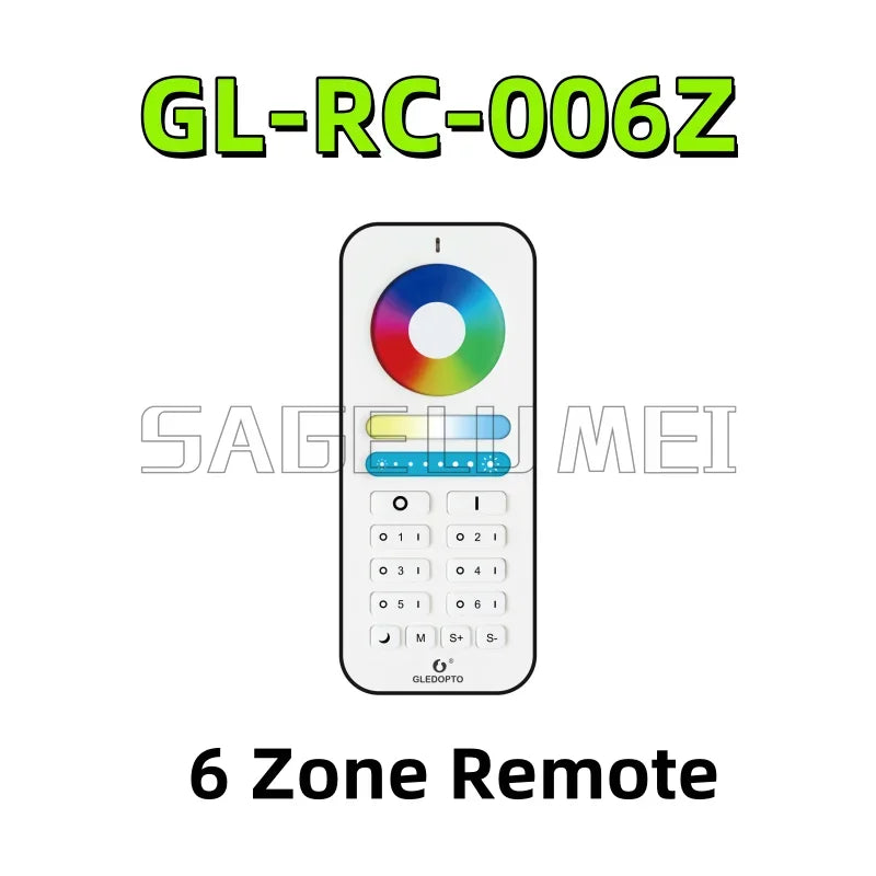 GL-C-006P GLEDOPTO Zigbee 3.0 Smart LED Strip Controller Compatible with Hub Tuya Smartthings App 2.4G RF Remote Control Voice