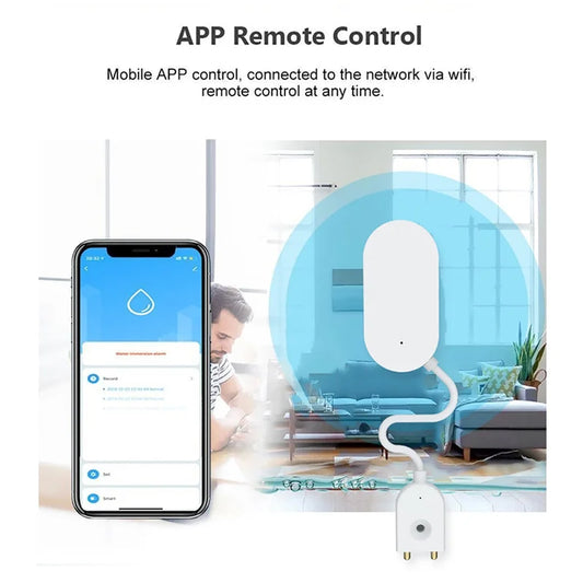 B29C-Tuya Zigbee Leak Sensor Water Leakage Detector Leakage Sensor Water Sensor Prevent Water Leakage for Smart Home