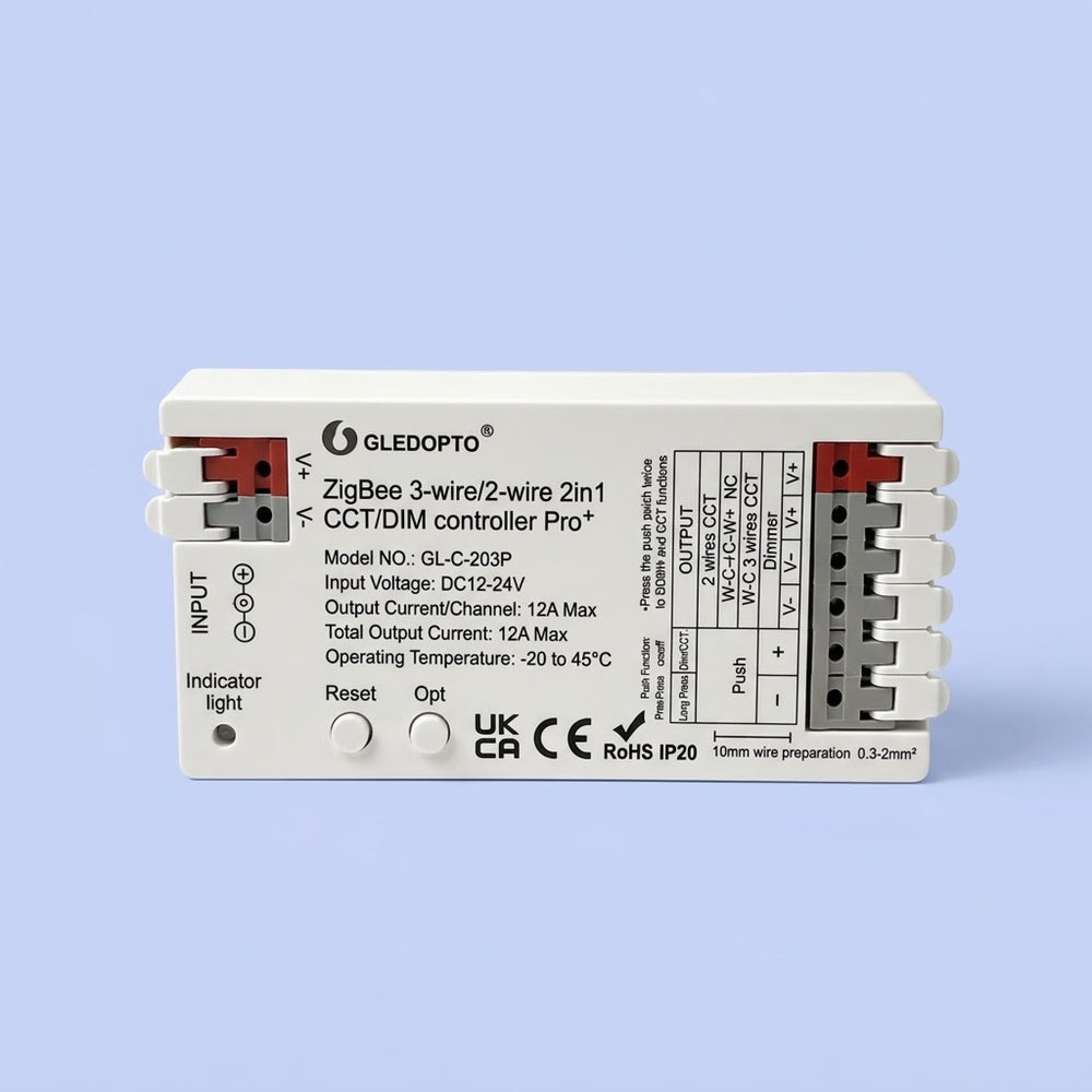 Zigbee CCT & Dimmer LED Strip Controller GL-C-203P