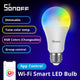 Wholesale SONOFF B05-BL-A60 Led Bulb Dimmer Wifi Smart Light Bulbs 220V-240V Remote Control Light Bulb Works With Alexa