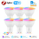 Smart ZigBee GU10 WiFi Smart LED Light Bulb RGB C+W 5W Dimmable Lamps EWelink APP Control Spotlight Bulb Works With Alexa Google