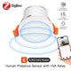 ZigBee MmWave Radar Human Presence Motion Sensor 24G 5.8G Ceiling Wall Mount Luminance/Distance Detection Tuya Home Automation