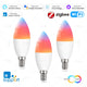 E14 Smart WiFi /Zigbee LED Light Bulb, Dimmable LED Candle Lamp RGB,For Ewelink APP Alexa Google Home Yandex Alice Smartthings