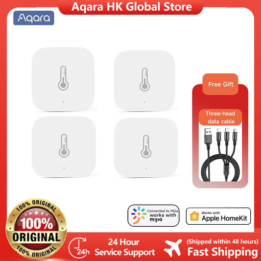 Global version Aqara Temperature Sensor Smart Air Pressure Humidity Sensor Zigbee Smart home For Xiaomi APP Mi home Homekit