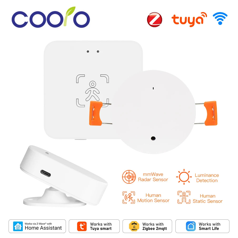 Tuya WiFi/ZigBee Smart Human Presence Detector MmWave 24G Radar Detect ...