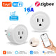 Tuya Wifi Smart Plug USA CA Socket Zigbee Switch Smart Home App Scene Linkage Support Alexa Google Home Voice Assitant Control