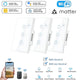 Matter WiFi Smart Switch Neutral Wire/No Neutral Wire 1/2/3 Gang Touch Wall Light Switch Work with Homekit Alexa Google Home