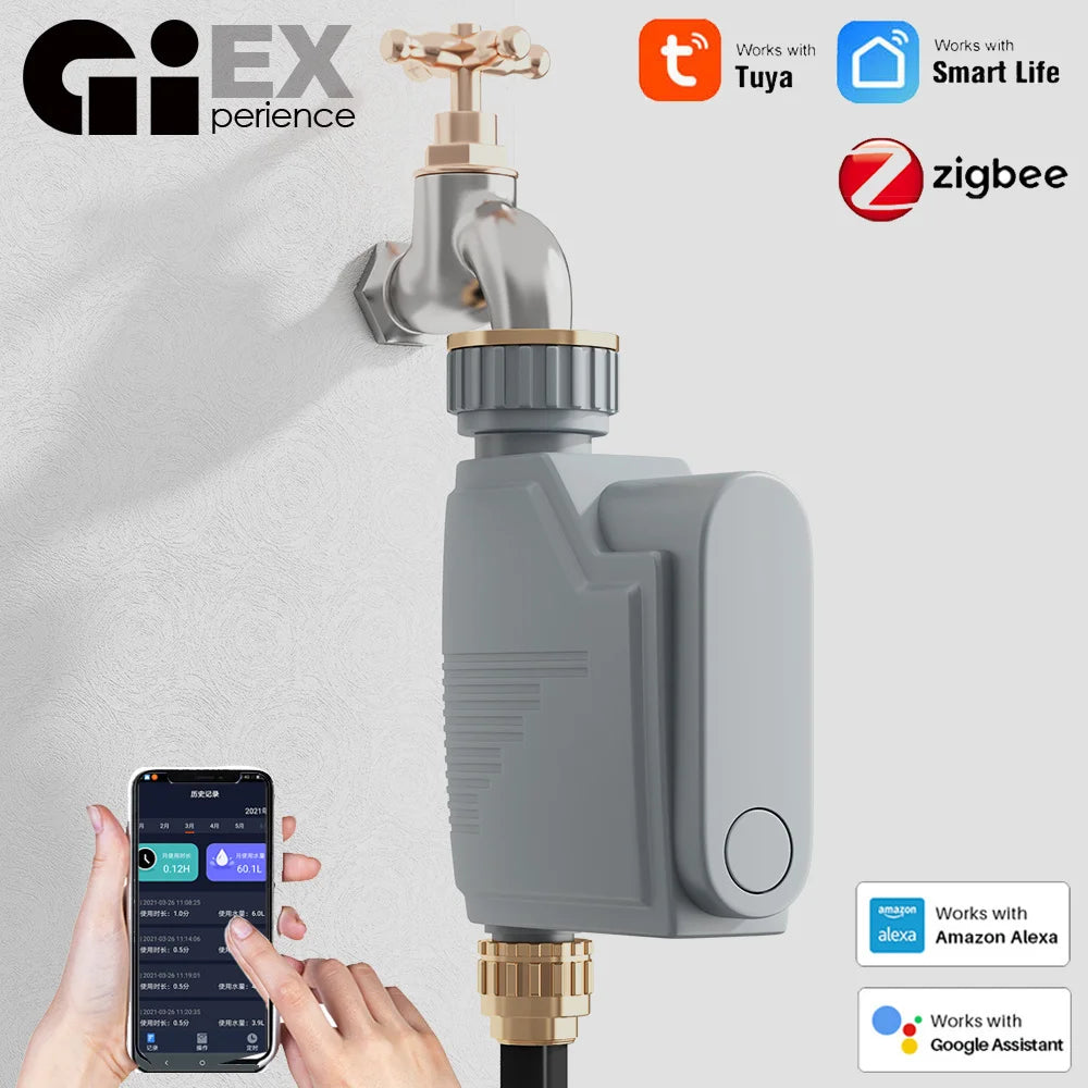 ZIGBEE 3.0 Garden WIFI Watering Timer Smart Life Sprinkler Irrigation ...