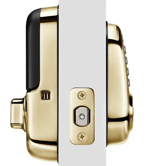 Yale Z-Wave Plus Push-Button Deadbolt Assure Lock® (Gen5), Lifetime Brass